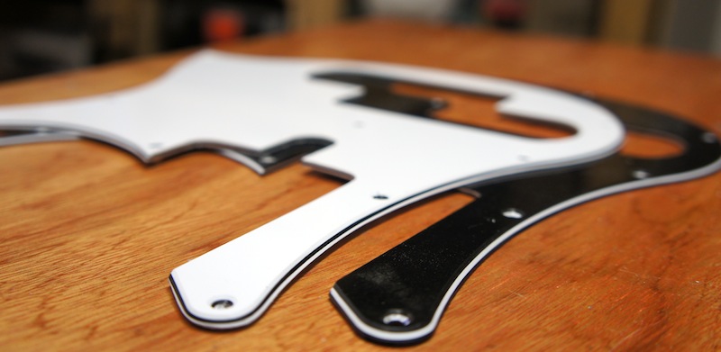 The 45 Degree bele has been added to the sides of the pickguard