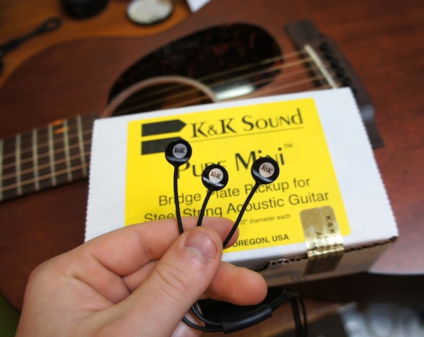 Acoustic Guitar pickup installtion - K&K Pure mini pictured